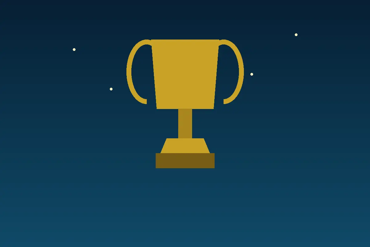 Golden trophy artwork